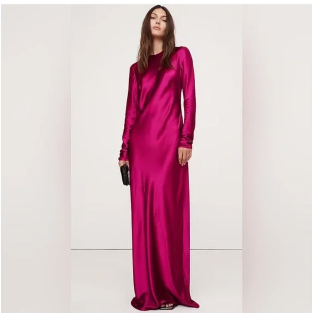 NWT Banana Republic Abigail Silk Long Sleeve dress
